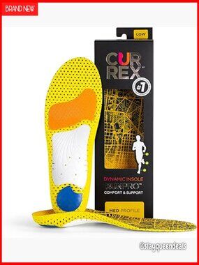 RunPro Arch Support Insoles for Running Shoes, Size XS, Medium Arch